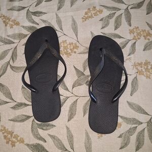 Havaianas Sleek Black Sandals